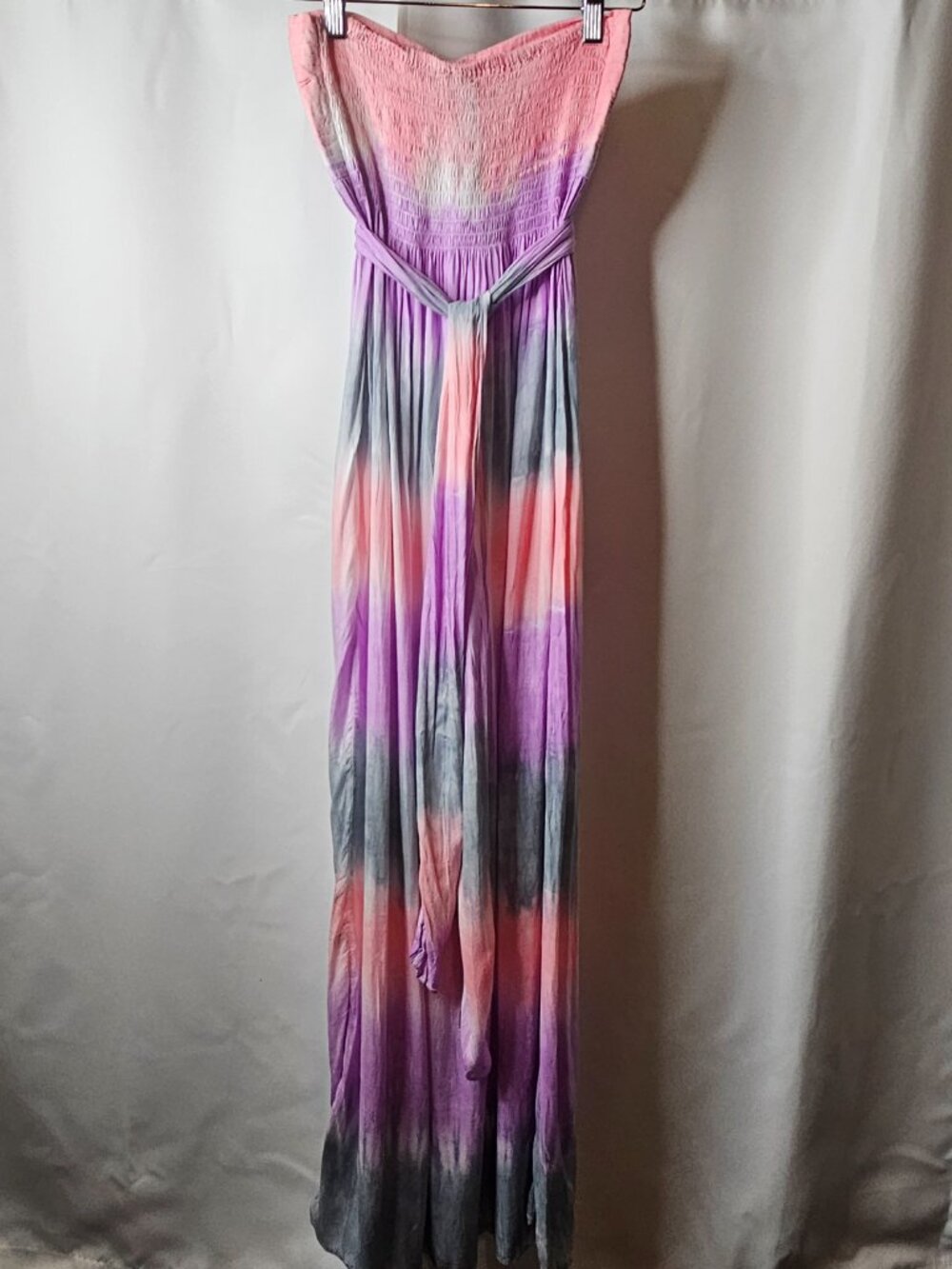 NWT Tiare Hawaii Jasmine Maxi Dress Tie Dye Strapless Boho Festival - OS - Picture 2 of 5